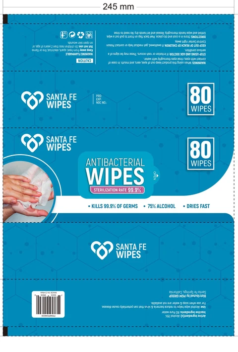 Alcohol wipes packaging
