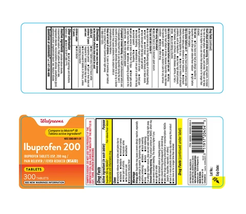 Ibuprofen200mg-walgreens-300ct-Bottle label