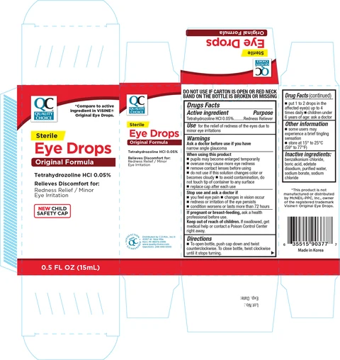 QUALITY CHOICE ORIGINAL EYE DROPS 포장