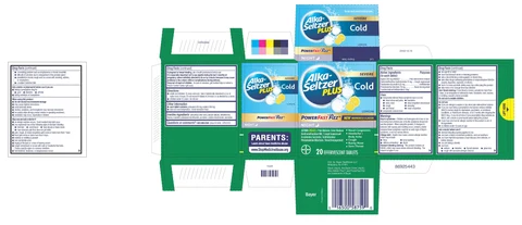 Alka-Seltzer Plus Severe Cold Powerfast Fizz Night packaging