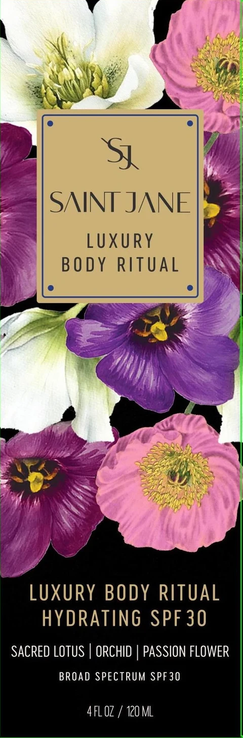 LUXURY BODY RITUALHYDRATING SPF 30 packaging