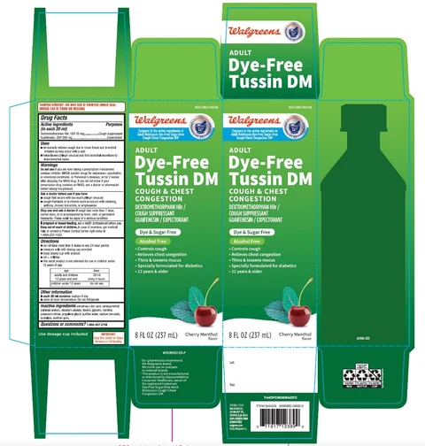 WALGREEN ADULT COUGH PLUS CHEST CONGESTION DM 포장