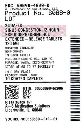 Sudafed Sinus Congestion 12 Hour 포장