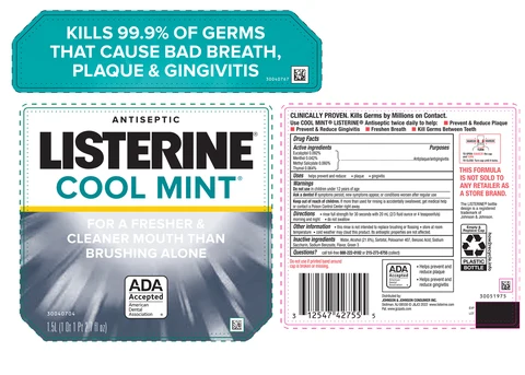 Listerine Cool Mint Antiseptic packaging