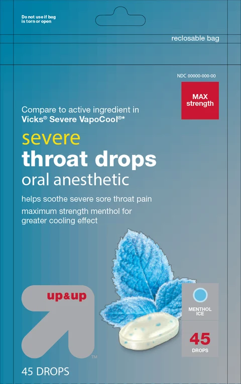 Severe Throat Sore Drops 포장