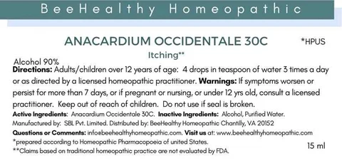 Anacardium Occidentale 포장