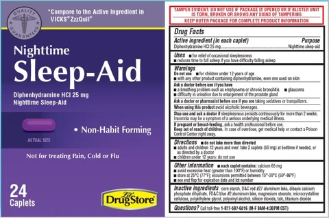 Sleep-Aid, Lil Drug Store / Sleep-Aid, Circle K 포장