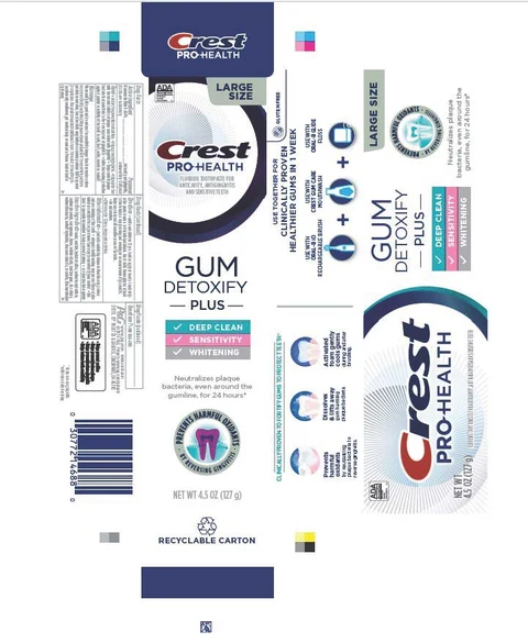 Crest Pro-HealthGum Detoxify Plus 포장