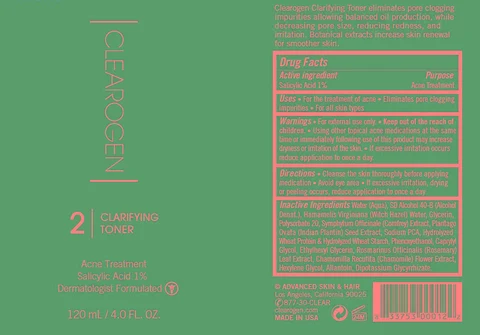Clarifying Toner packaging