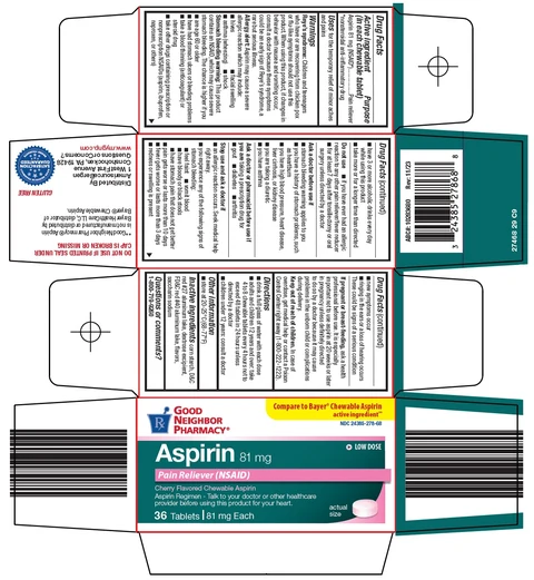 good neighbor pharmacy aspirin packaging