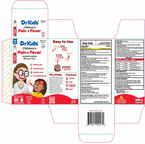Childrens Pain and Fever packaging