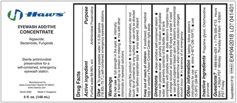 Haws Eyewash Additive packaging