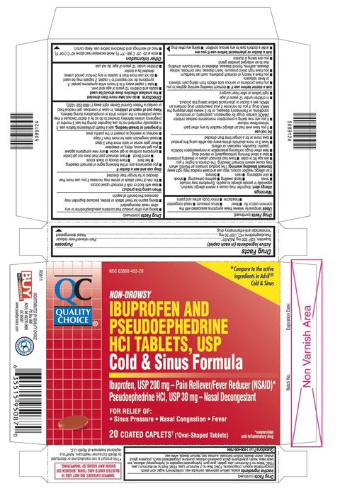 Ibuprofen and Pseudoephedrine Hydrochloride 포장