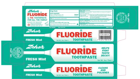 Zohar ToothpasteFresh Mint 포장