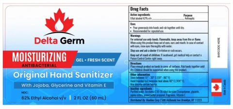 Delta Germ Hand Sanitizer 포장