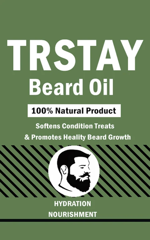 Trstay Beard Oil 100%Natural Product packaging