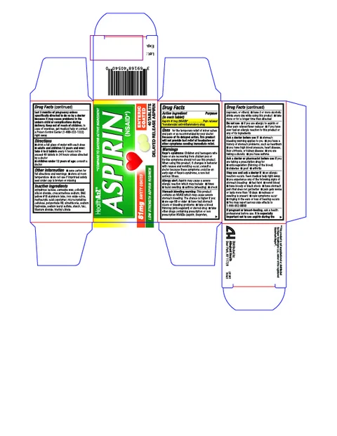Aspirin 81mg Enteric coatedDelayed Release 포장