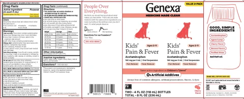 Kids Pain and Fever packaging