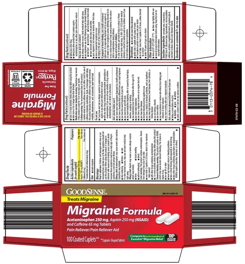 good sense migraine formula packaging