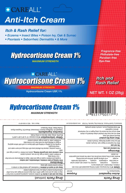 CAREALL Hydrocortisone Maximum Strength packaging