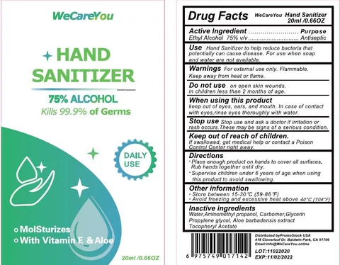 HAND SANITIZER 포장
