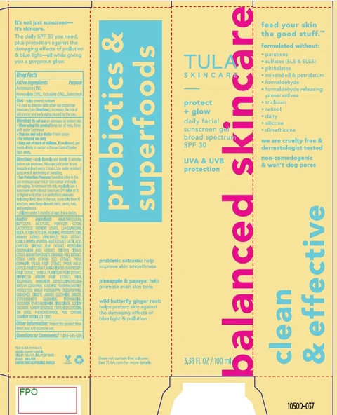Tula Skincare Protect and Glow Daily Facial Sunscreen Gel SPF 30 포장