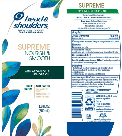 Head and Shoulders Supreme Nourish and Smooth packaging
