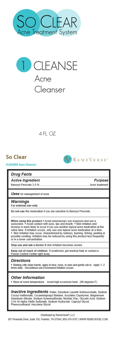 So Clear Cleanse Acne Cleanser 포장