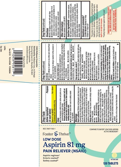 Low Dose Aspirin packaging
