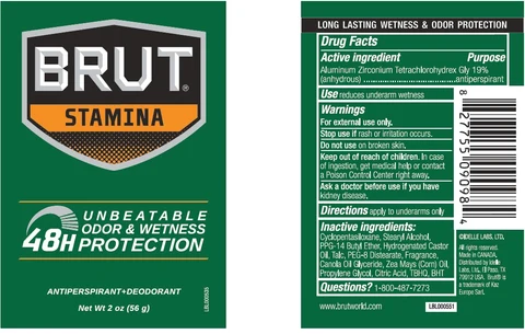 Brut Stamina packaging