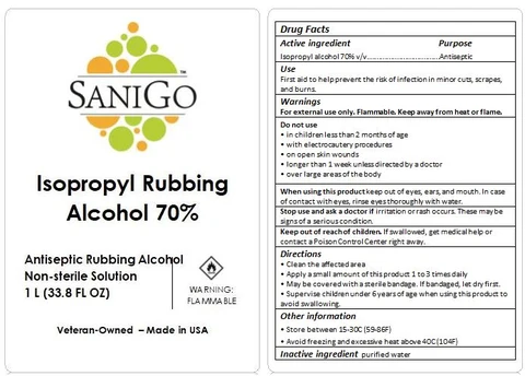 Sanigo Rubbing Alcohol 포장