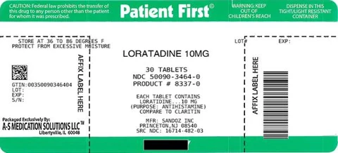 Loratadine packaging