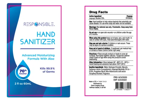 Hand Sanitizer Responsible packaging