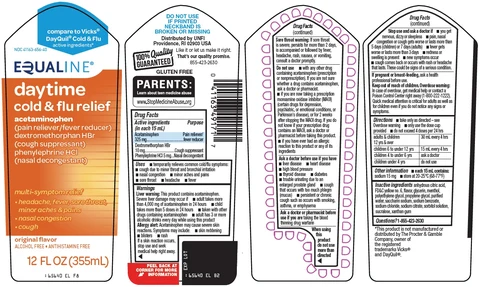 equaline daytime cold and flu relief packaging