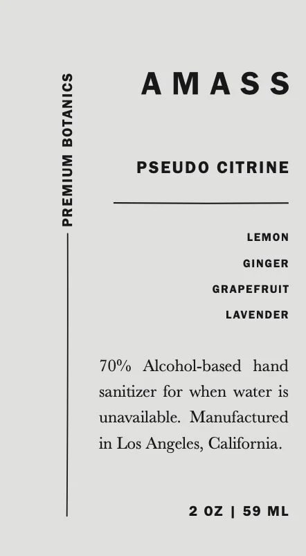 AMASS Pseudo Citrine Sanitizer Liquid 포장