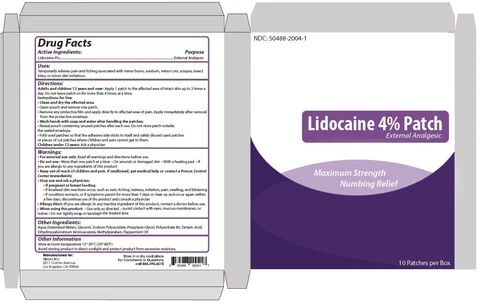 Lidocaine packaging