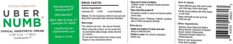 Uber Numb Topical Anesthetic 포장