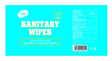 SANITARY WIPES 포장