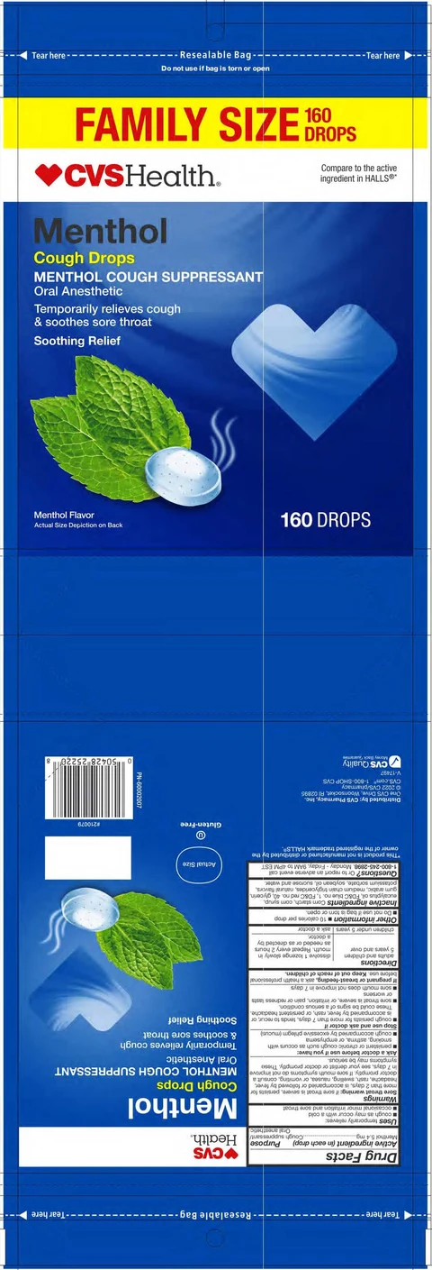 CVS Menthol Cough Drops 포장