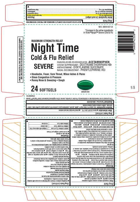 Cold and Flu Severe Nighttime 포장