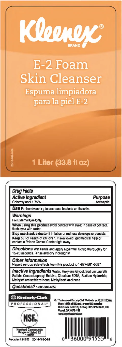 KLEENEX E2 Foam Skin Cleanser packaging