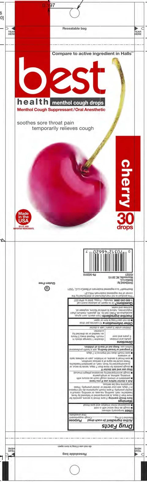 Cherry Cough Drops packaging