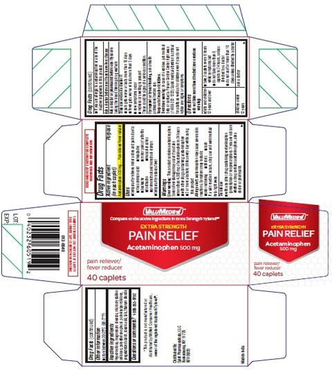 VALUMEDS EXTRA STRENGTH PAIN RELIEF 포장