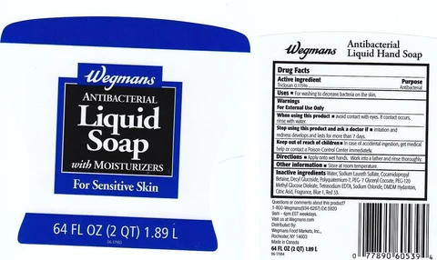 WEGMANSANTIBACTERIAL WITH MOISTURIZERS packaging