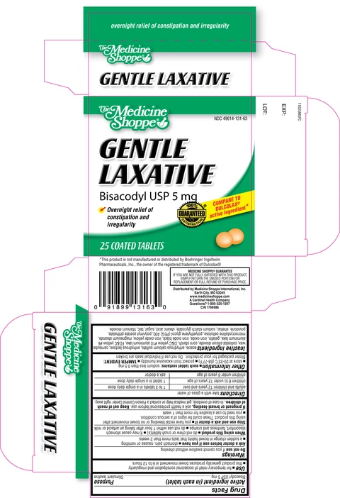 The Medicine Shoppe Gentle Laxative packaging