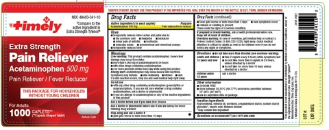 341R- Timely APAP 500mg 1000ct label