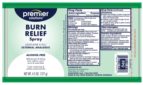 Burn Relief packaging