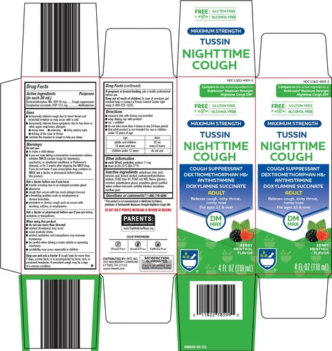 tussin nighttime cough 포장