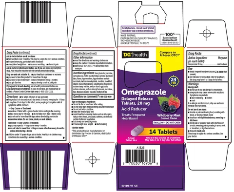 dg health omeprazole packaging