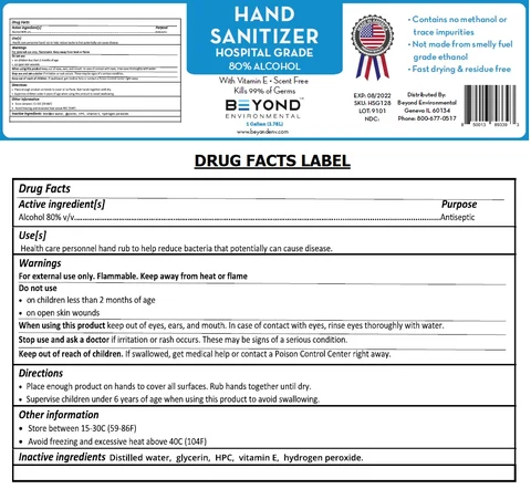 hand sanitizer hospital grade packaging